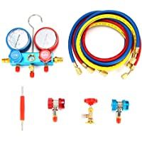Vvciic Manómetro- Conjunto de Manómetros de Refrigerante- Herramientas de Aire Acondicionado- Reparación de Aire…